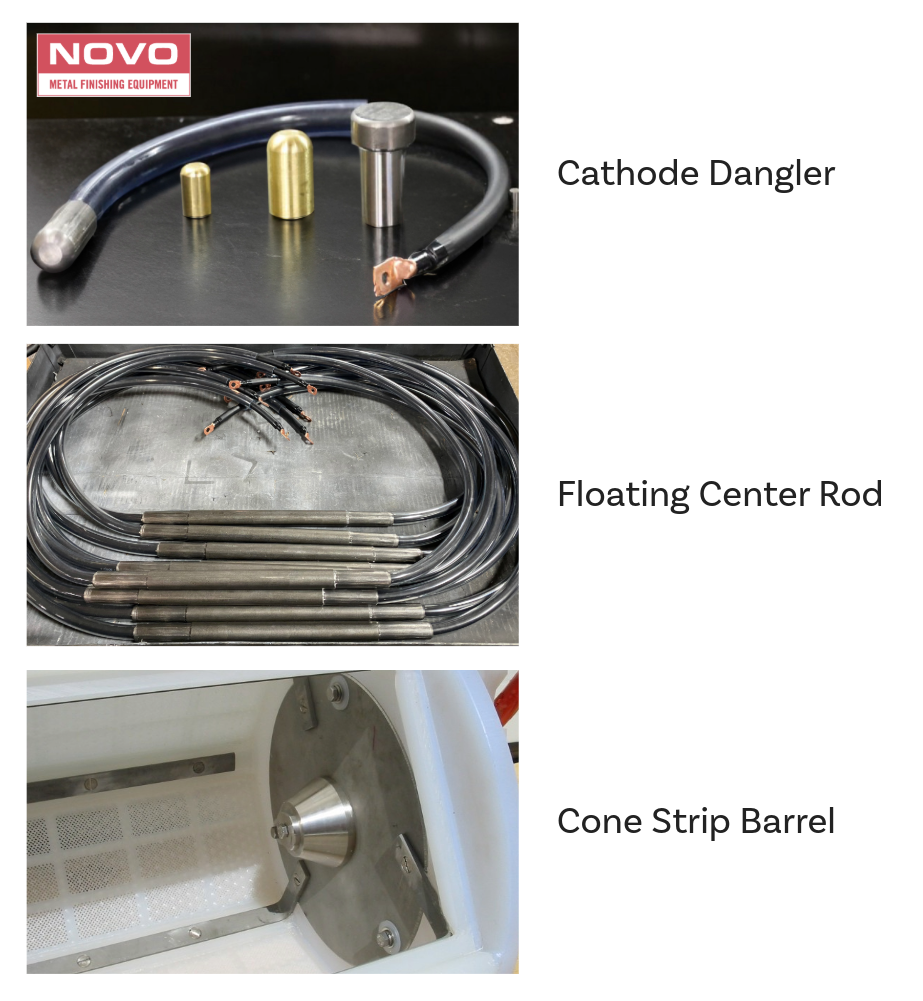 Cathode Options: Dangler, Floating Center Rod, and Cone Strip